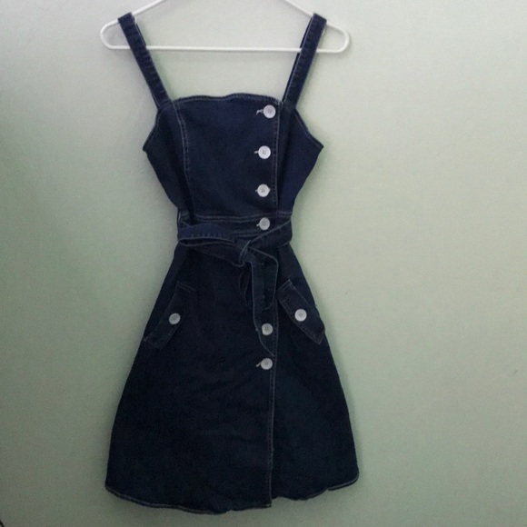Mebon Denim Jean Pocket Dress Small - Picture 2 of 7